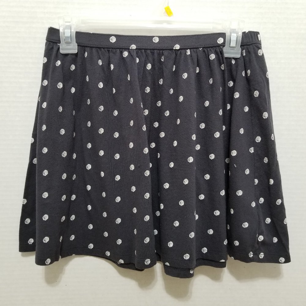 Old Navy skirt XL 14 polka dot dots print circle skater pull on waist mini